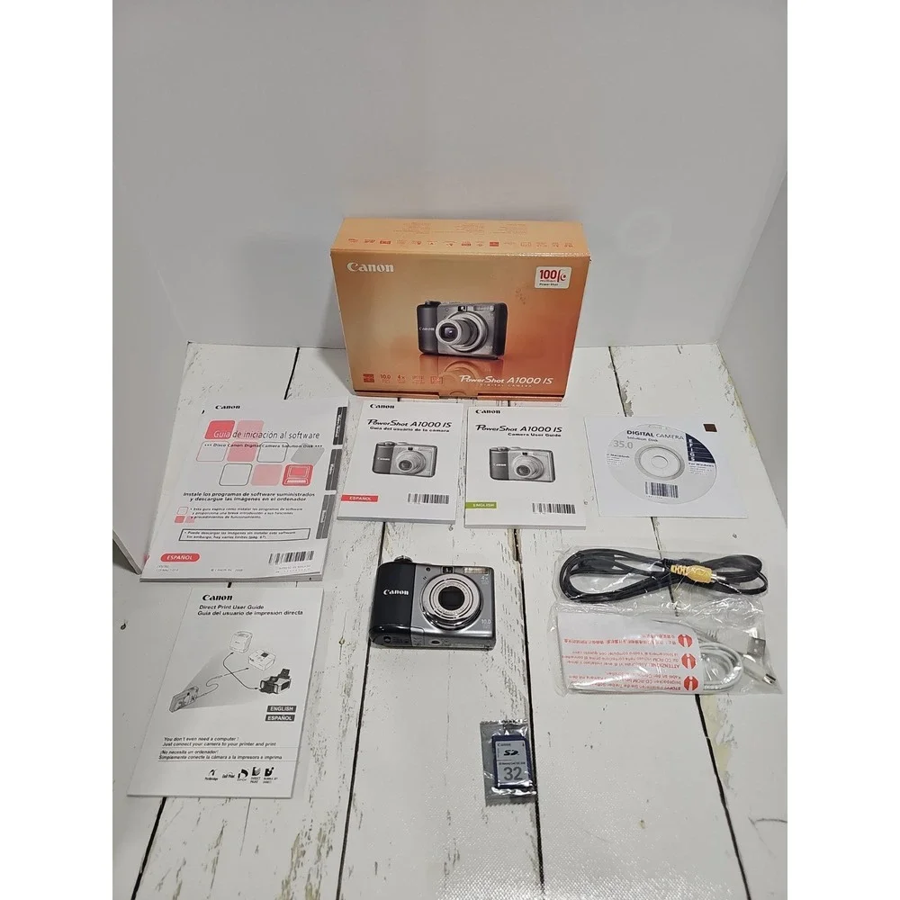 Canon PowerShot A1000 IS 10.0MP Digital Camera - Gray